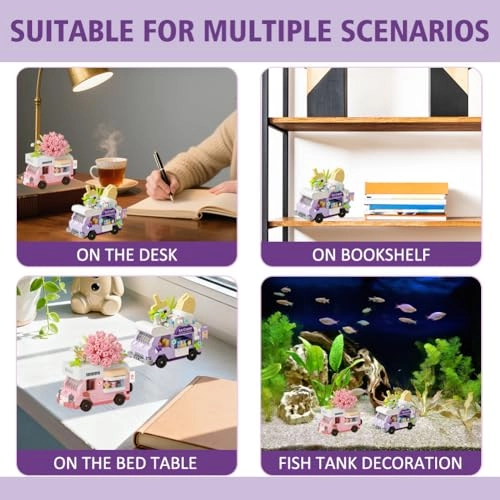 Ice Cream Food Truck + Flowering Flower Trolley - 2 pcs