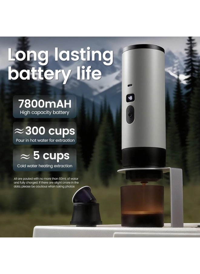 Portable Espresso Maker - Capsule & Ground Coffee
