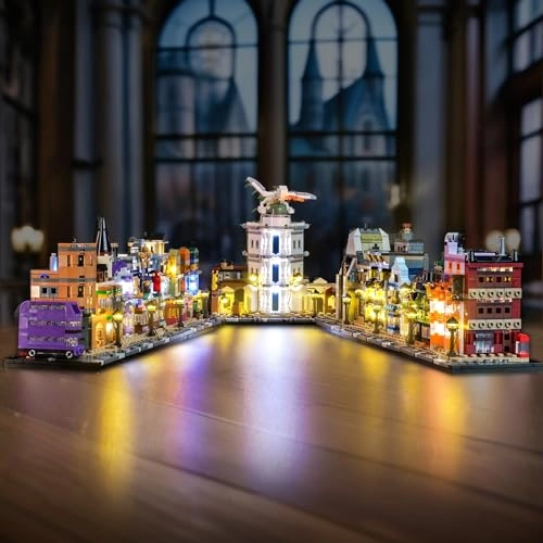 LED Light Set - Compatible with 76444 Diagon Alley Wizarding Shops Battery Powered