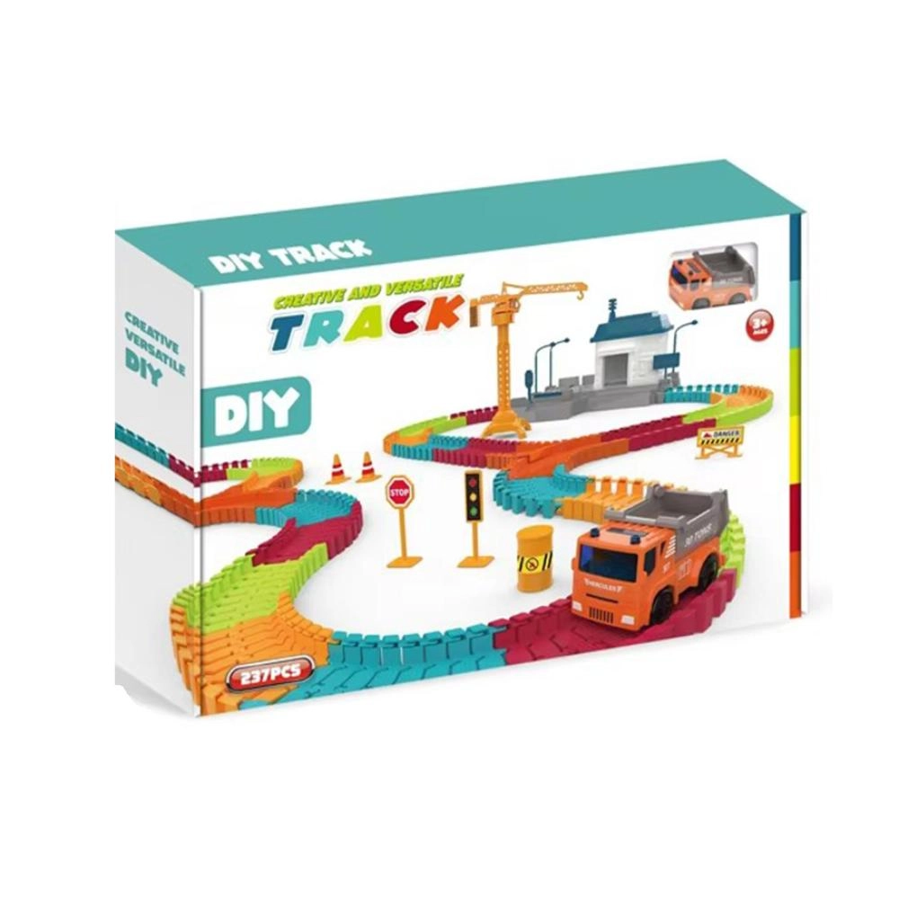 Babycare DIY Electric Maze Track Playset - Suitable for 3 years & above 237 Pcs