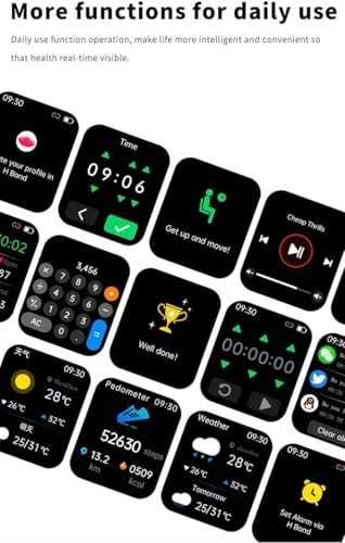 Smartwatch - 1.35" HD Blood Glucose 100+ Sports Modes