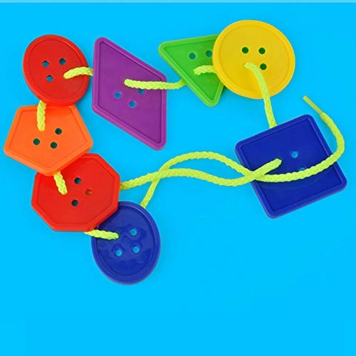 Baby Plastic Button Threading Intelligent Game - Above 3 Years Old