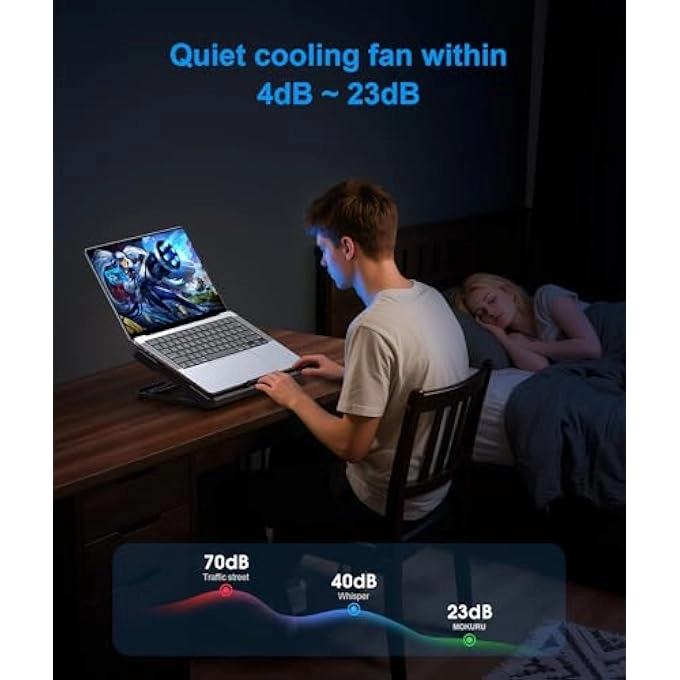 LAPTOP COOLING PAD - 12-17 INCH 6 QUIET FANS