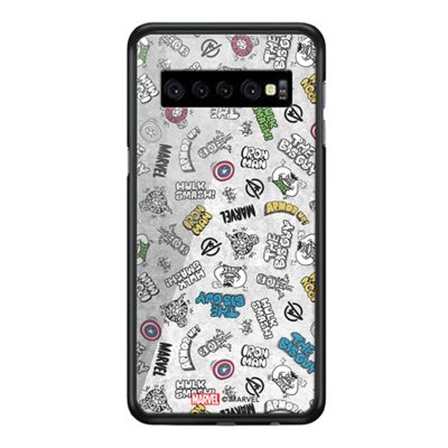 Wackylicious Avengers Cartoon Designs Back Case for Galaxy S10
