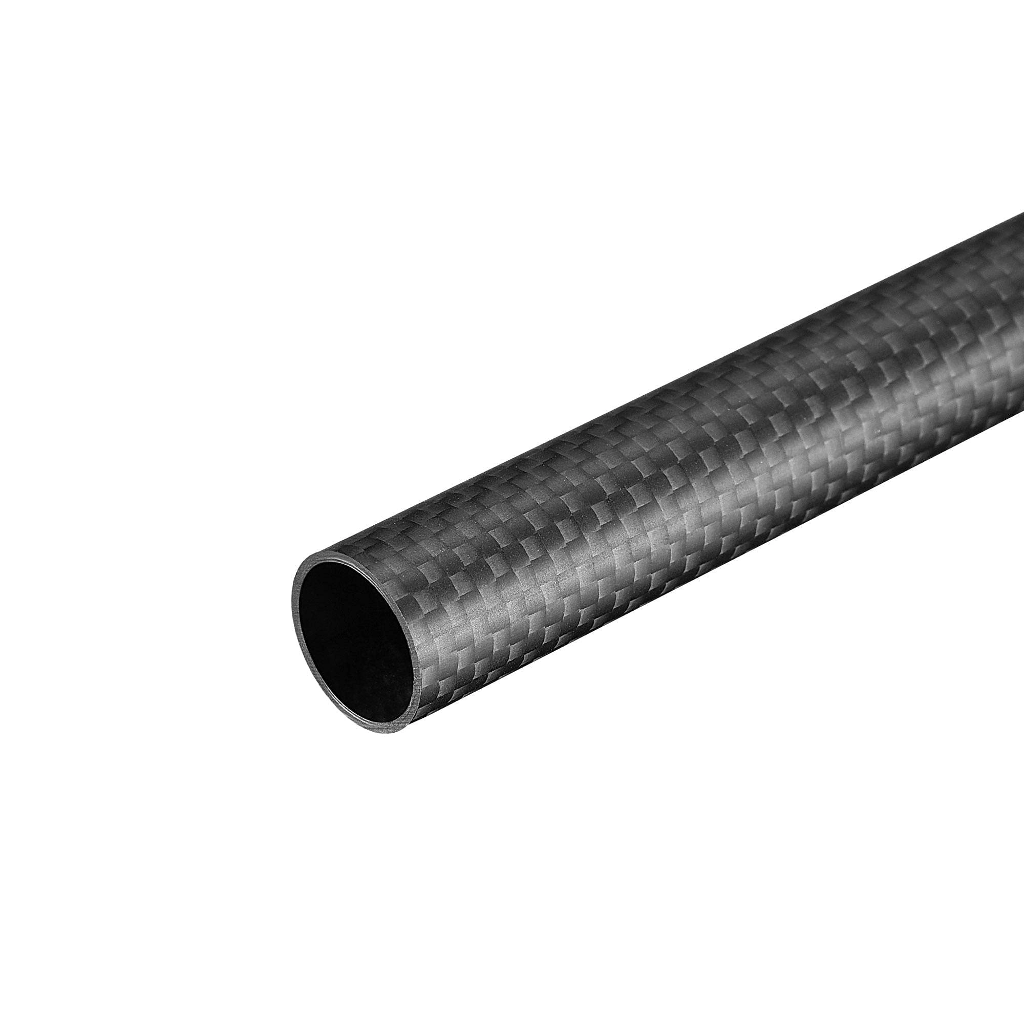 uxcell Carbon Fiber Tube - 16x14x330mm Black