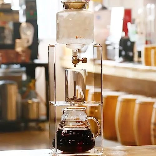 Ice Drip Coffee Maker - Adjustable Rate Dripper Stainless Steel Filter