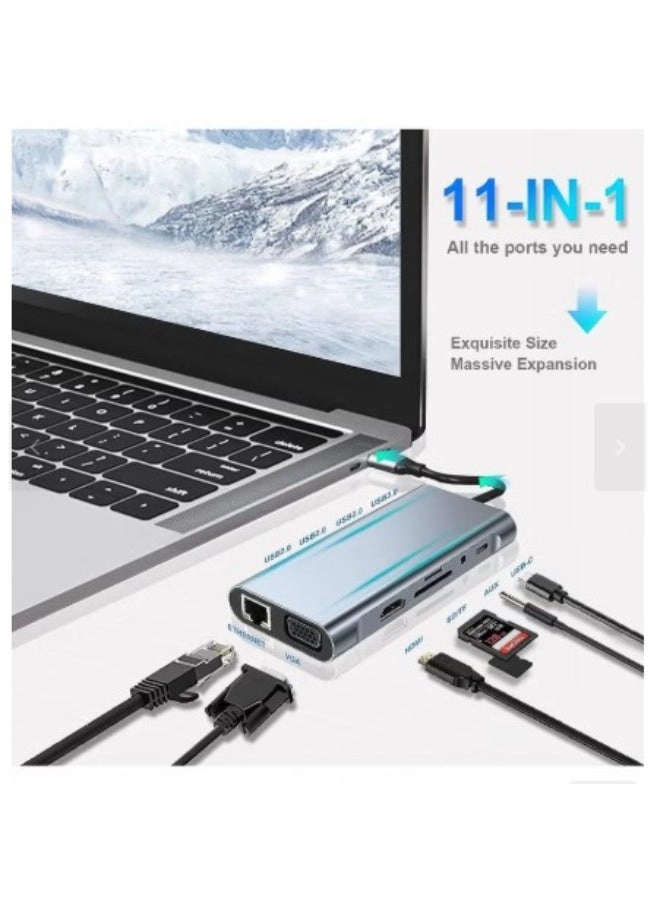 USB C Adapter - 11-in-1 4K HDMI