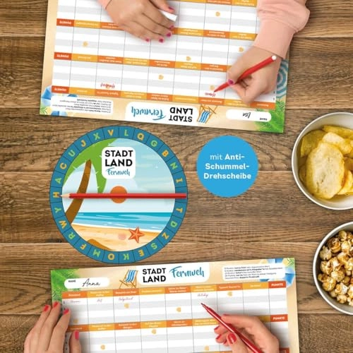 City, Country, Wanderlust - 52 Categories Anti-Cheat Turntable (German)