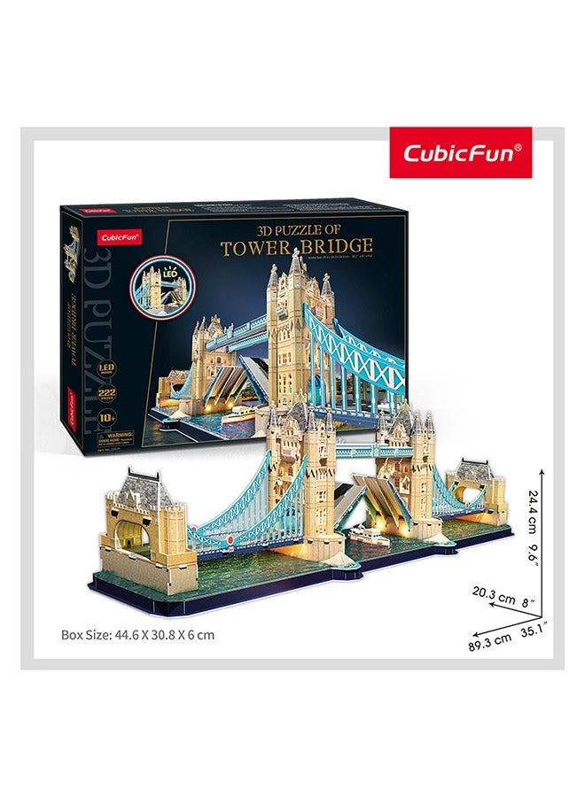 London 3D Puzzle (AL-L532H) - 186 pcs, LED