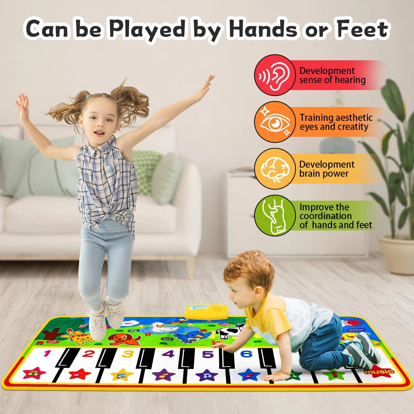 Piano Mat - 24 preloaded sounds 1-5 Years Old