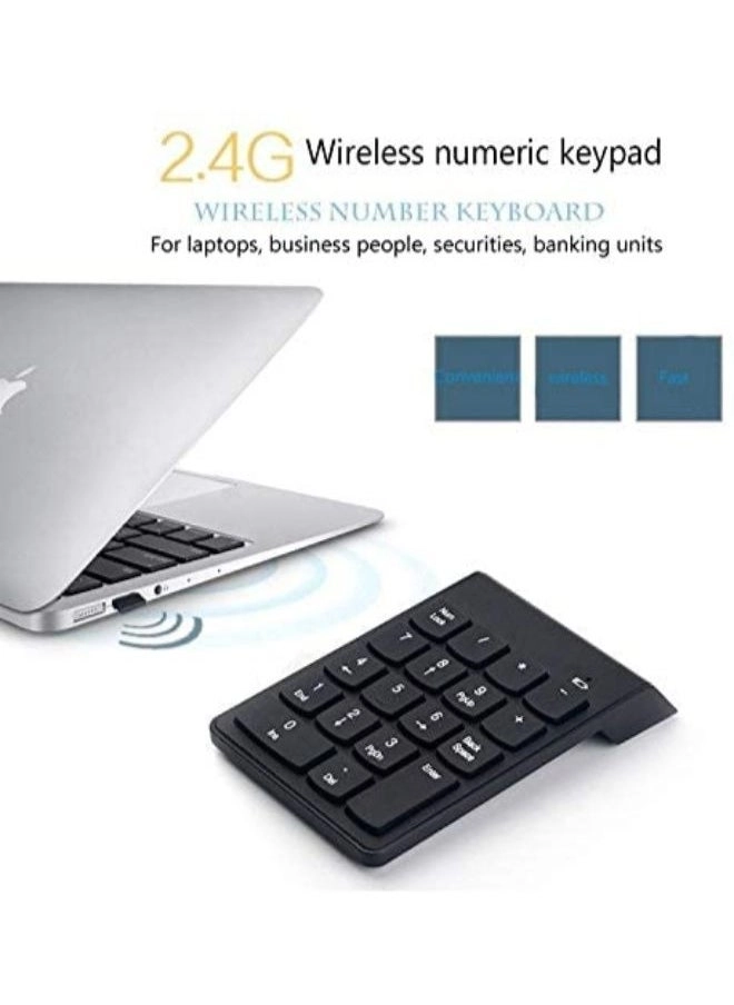 Min Wireless Numeric Keypad - Black Mechanical