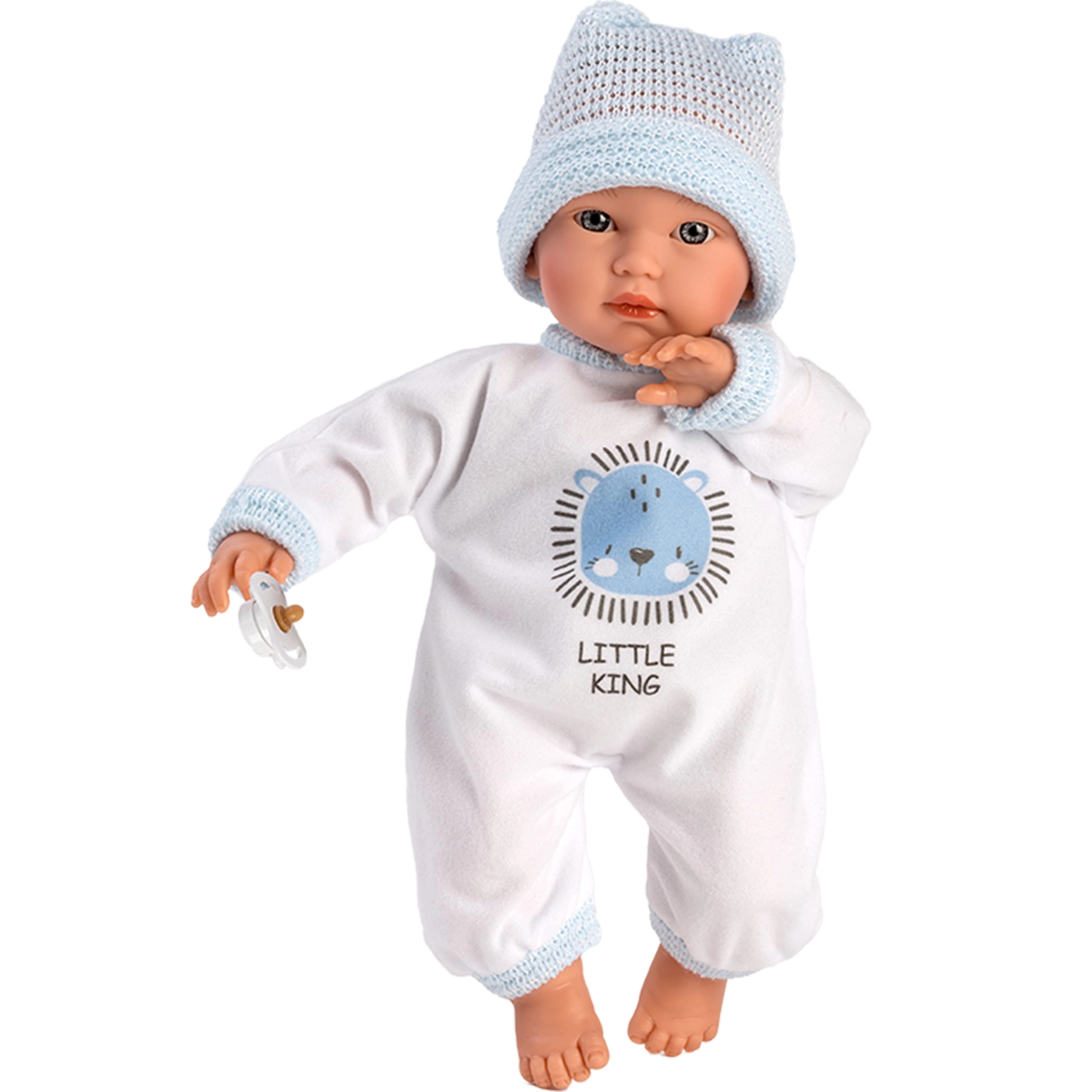 Llorens Cuquito Baby Doll - 30 cm Soft Body Blue Eyes Ages 3+