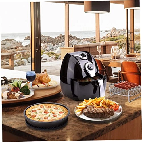 Metal Bracket + Skewers Rack + Cake Tin + Silicone Mat + Pizza Pan - Carbon steel stainless steel silica gel 5PCS