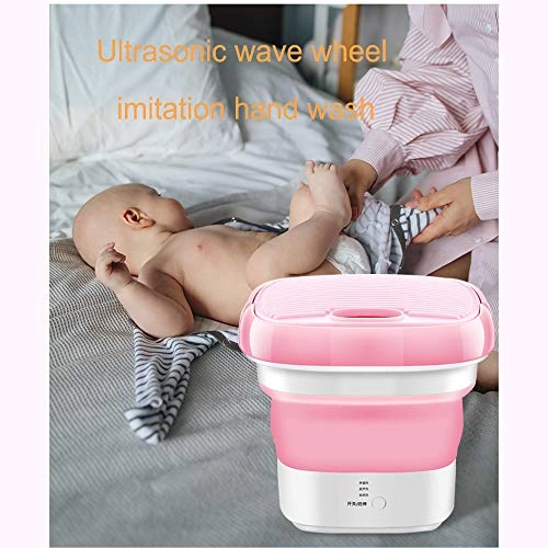 Portable Washing Machine,Turbine Folding Mini Usb Laundry Washer,Perfect For Apartments, Rvs And Small Space Living Shandongmt (Color : B)