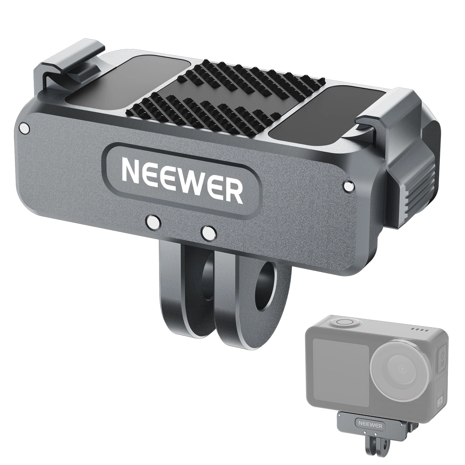 Neewer Magnetic Mount Adapter - Compatible with DJI Osmo 360/Action 5 Pro/4/3 1/4" Tripod Thread