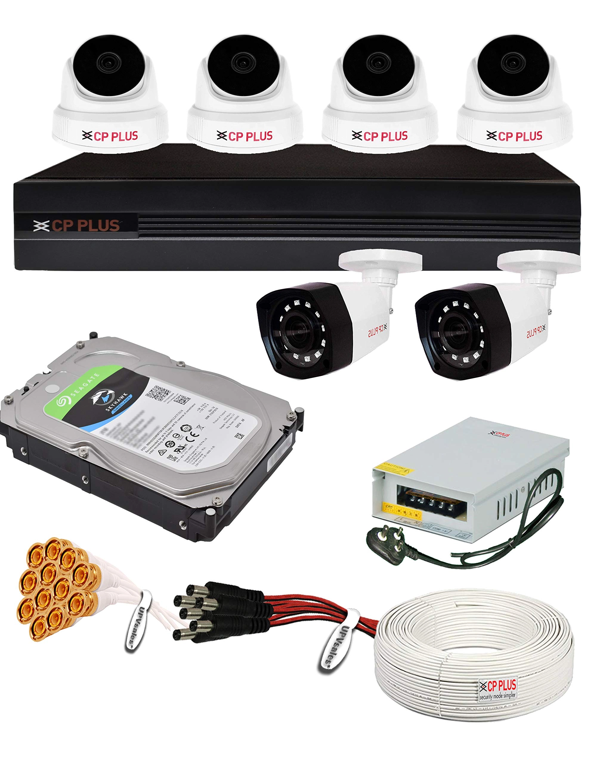 5MP Guard+ Colour Vision Camera + 8 CH DVR + 2 TB HDD