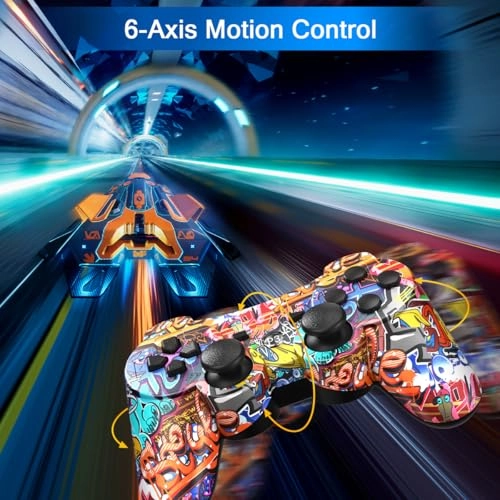 Wireless Controller for PS3 - Black White 2 Pack