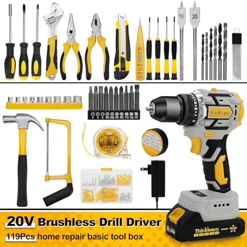 Brushless Drill Tool Set - 2.0Ah 20 Volts