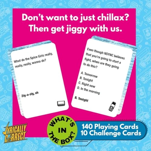 '90s & 2000s Music Trivia Card Game - English Adult