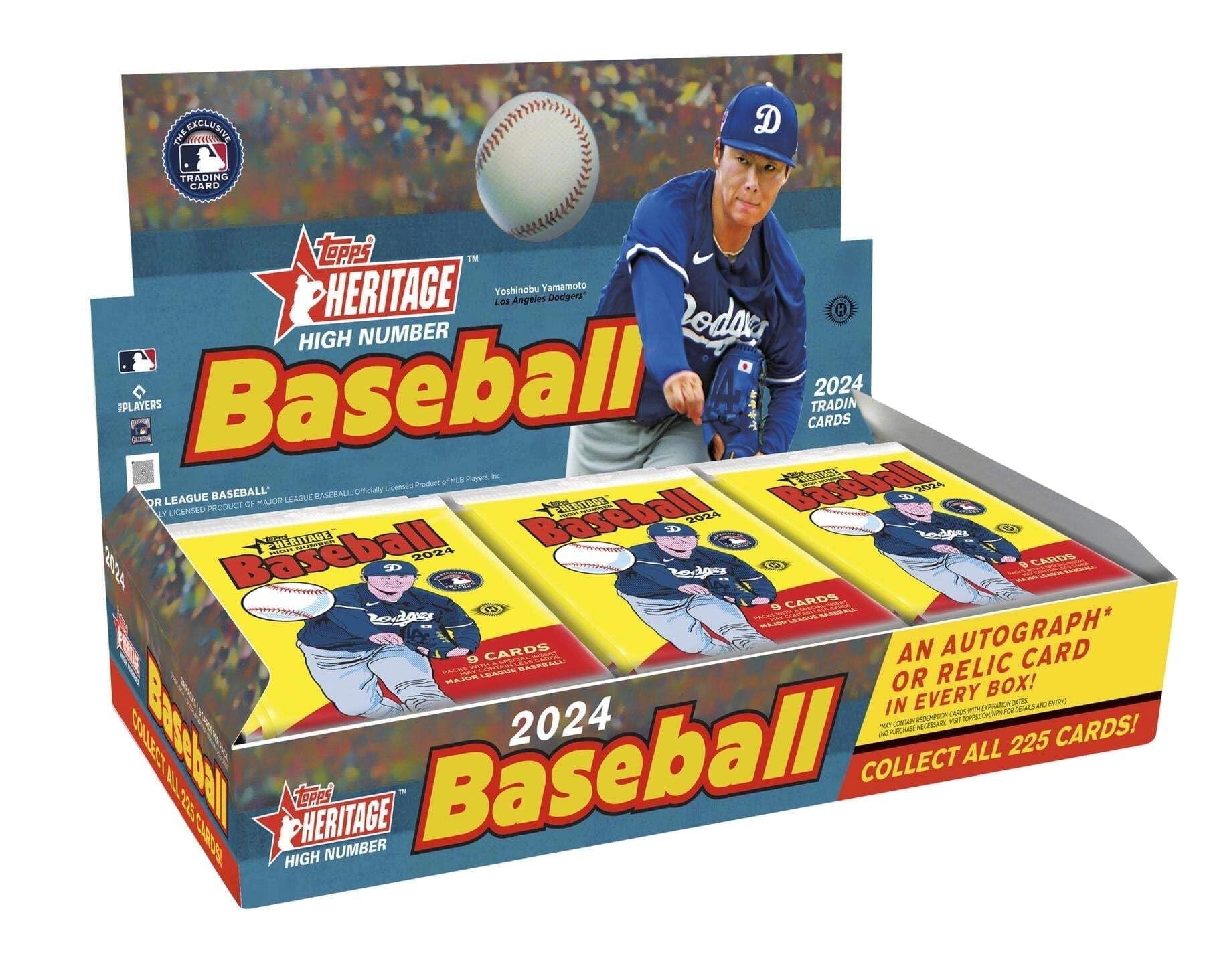 Topps Heritage Baseball Hobby Box - 24 Single Hobby Packs