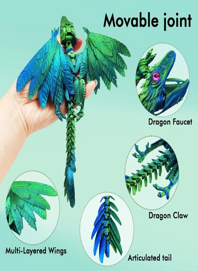 Dynamic 3D Printed Dragon Eggs - Dragon Inside Movable Wings Articulated