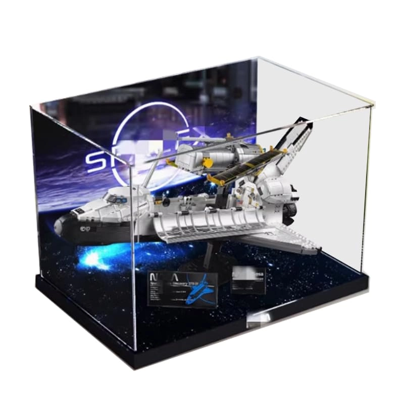 HCAEIOFJ Clear Acrylic Display Case (10283) - 23.62x15.74x15.74in. Acrylic