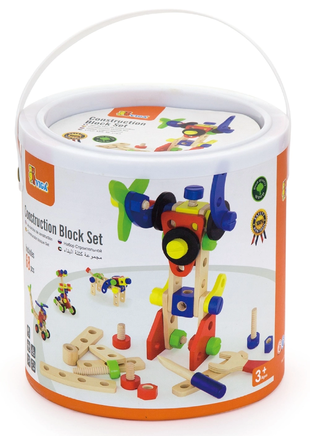 Construction Block Set - 68 pcs