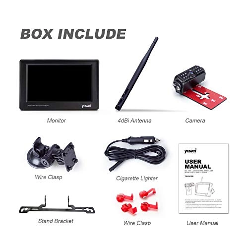 Digital Wireless Backup Camera System - Night vision Wireless
