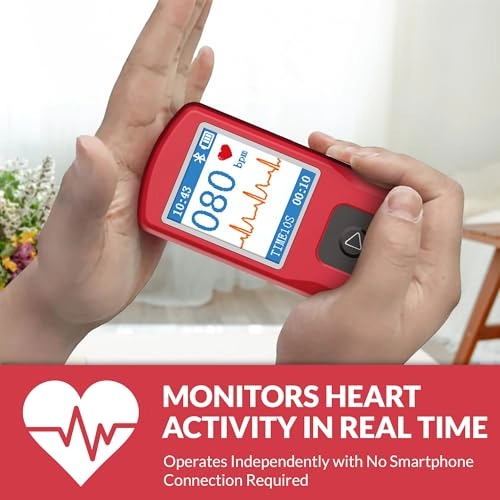 EKG Monitor - Rechargeable Portable LCD Screen