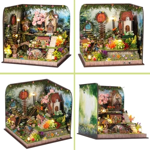 Miniature Wooden Dollhouse Furniture Kit - Creative Room 1:24