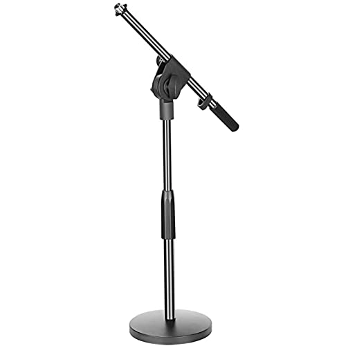 Adjustable Desktop Microphone Stand - 15.75-20.87 inches Boom Arm