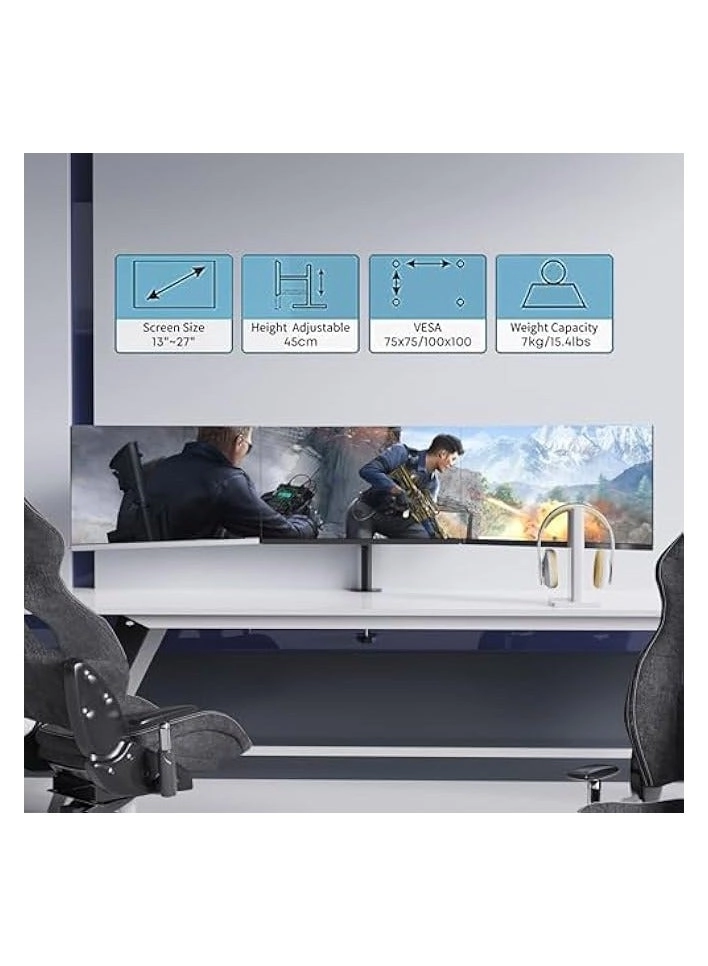 Triple Monitor Mount Stand - Triple 13-27 inch VESA 75 x 75/100 x 100
