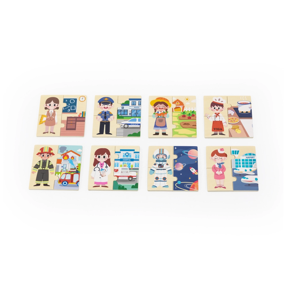 Matching Profession Wooden Puzzle (29464294-44650) - 32 pcs