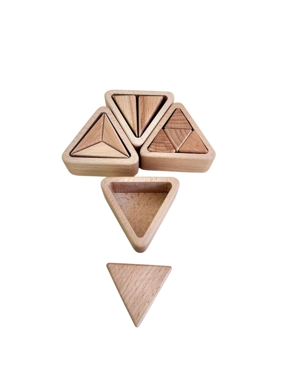 Fraction Cups Triangle - Suitable for 3 years and above 14 Pcs