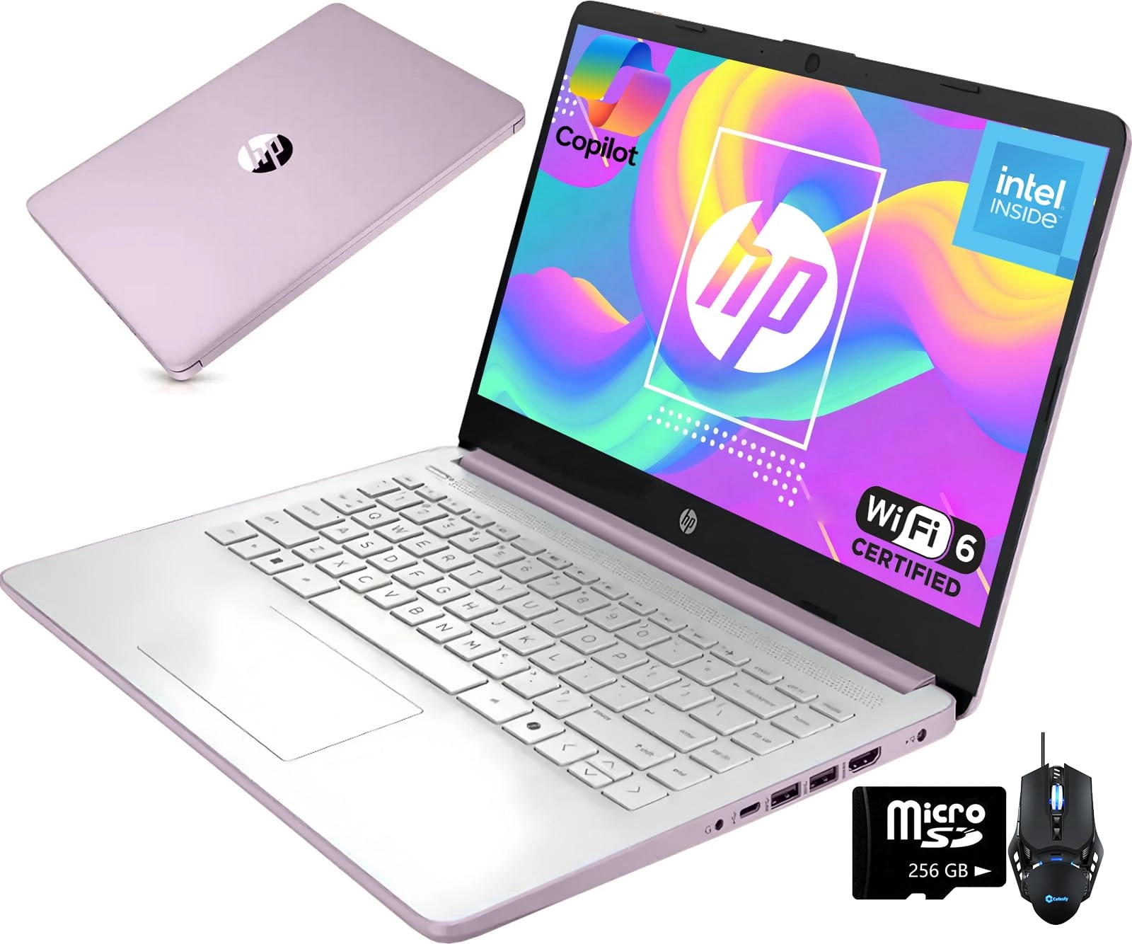 14 Inch Laptop 14-dq6015dx - 14'' N150 16GB DDR4 128GB UFS + 256GB Micro SD + 128GB USB