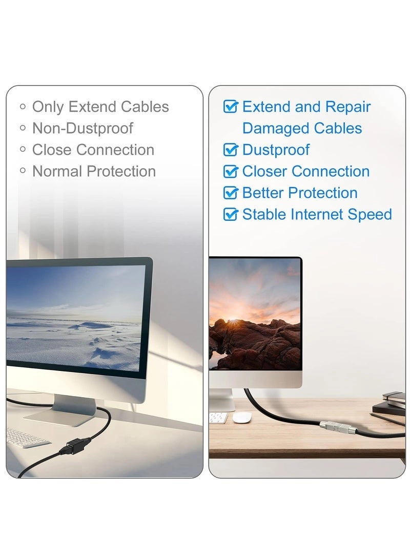 RJ45 Coupler - Tool-Free Shielded 2 Pack