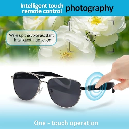 AI Smart Glasses - Bluetooth 5.4 Real-Time Translation Anti-Blue Light Lenses