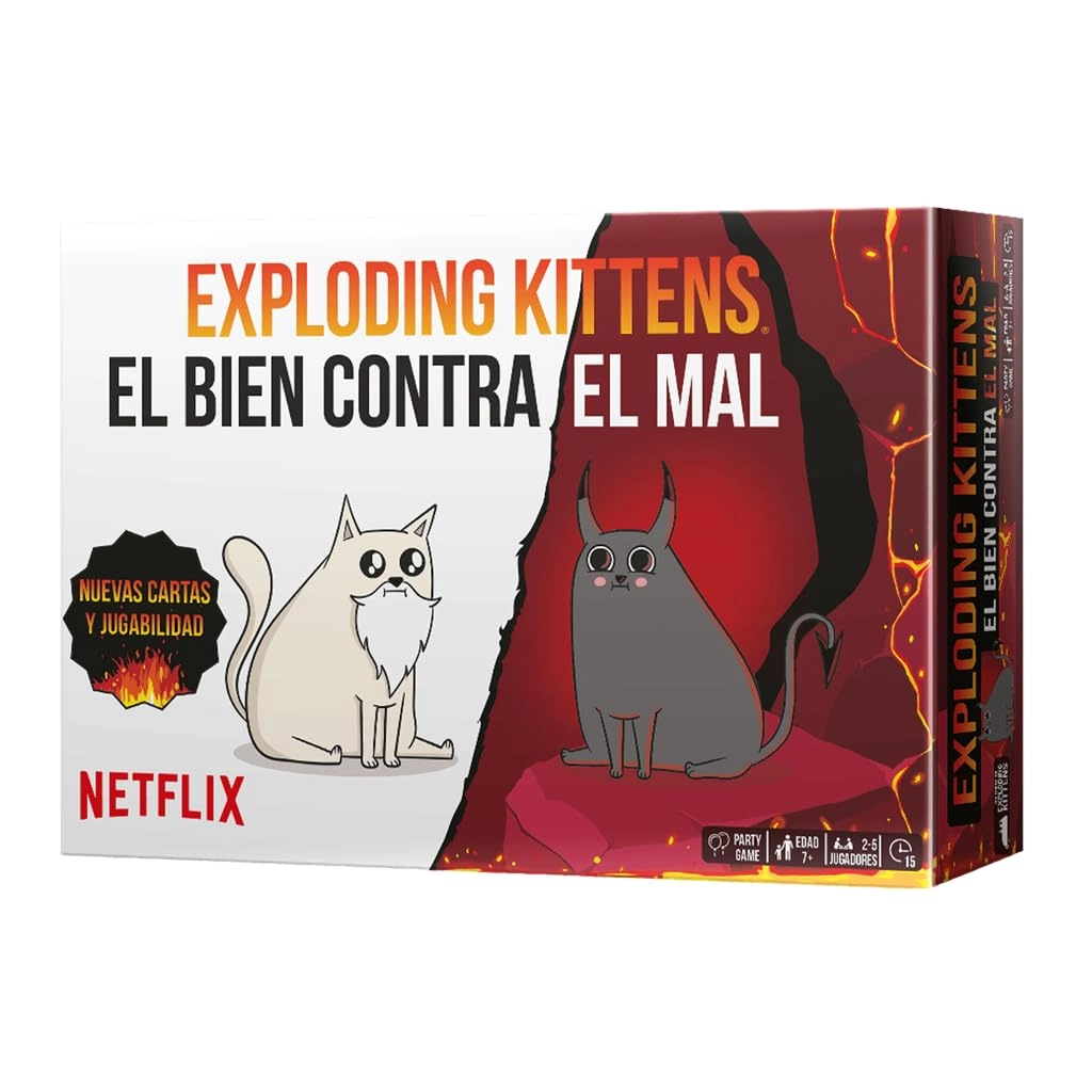 Asmodee Exploding Kittens: Good Against Evil - Card Game (Spanish)