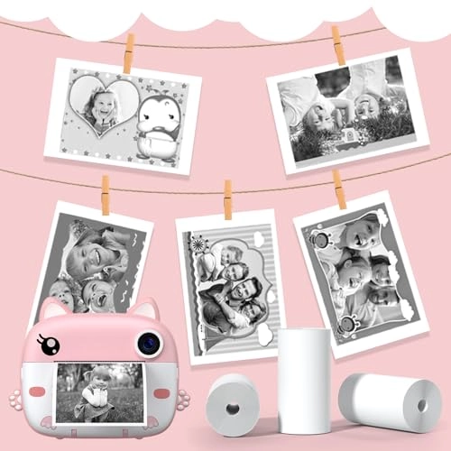 Instant Camera Refill Print Paper - 5 Rolls 56mm x 25mm