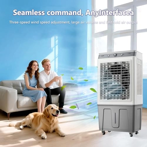 Portable Air Conditioner - 5000m³/h 120°Oscillation 35L