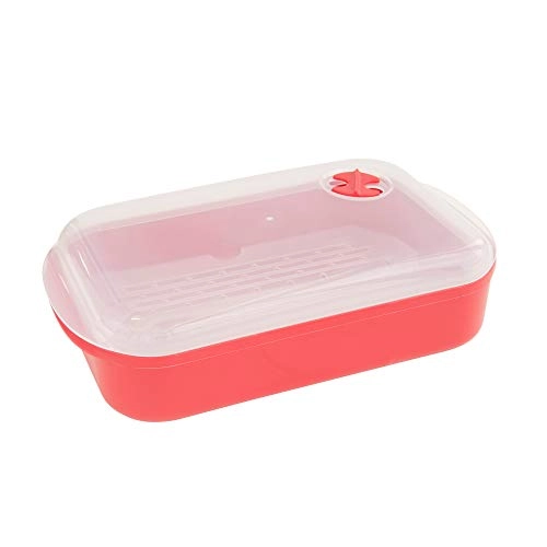 Steam Cooker - Red BPA-free