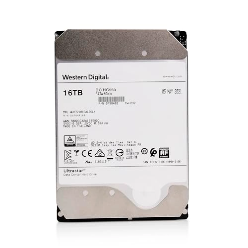 (Renewed) DC 3.5" 7200rpm 512MB SATA 6Gb/s (HC550) - 16TB
