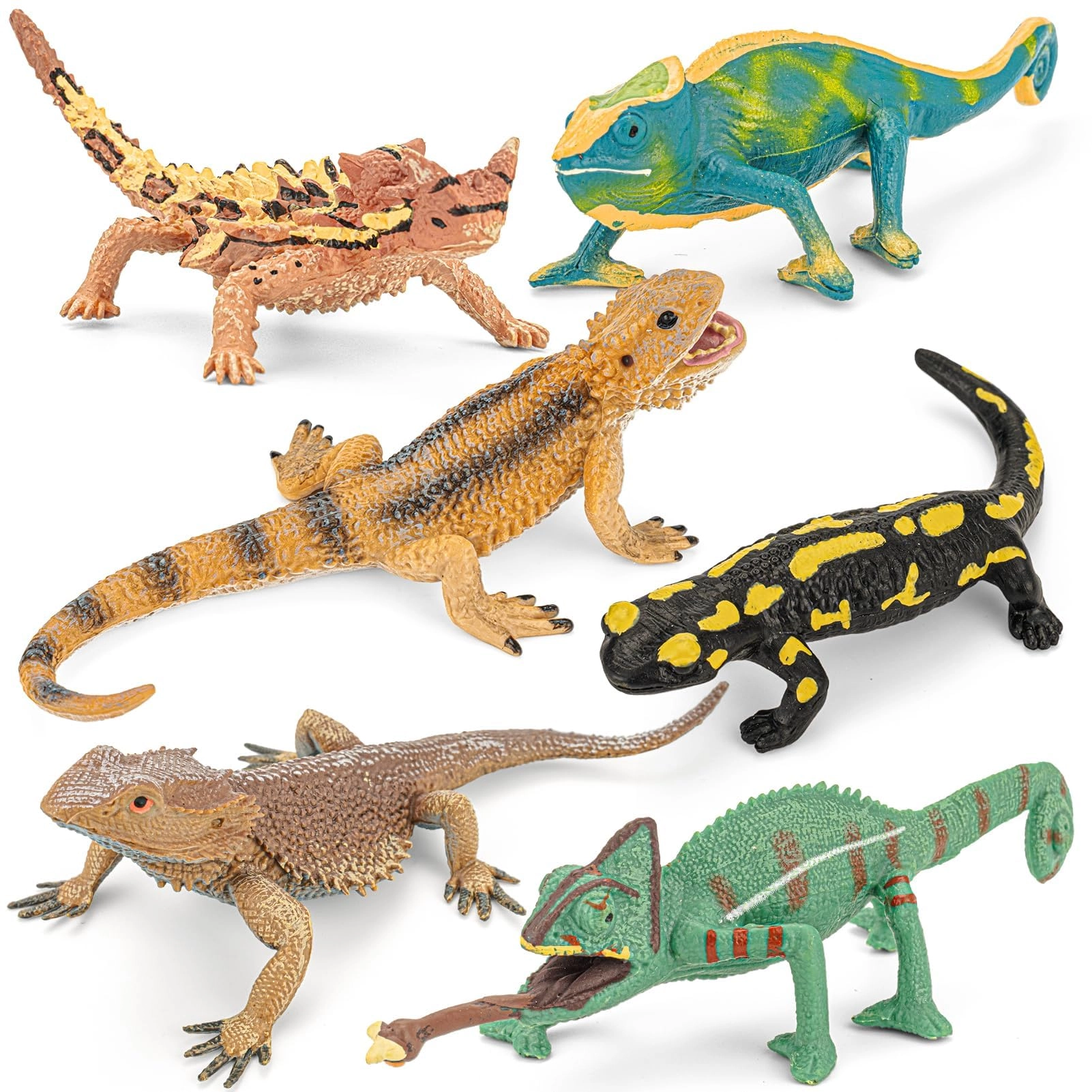 KASTWAVE Lizard Figurines - 6PCS