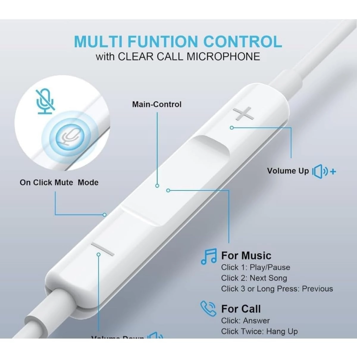 USB-C Earbuds Wired Earbud