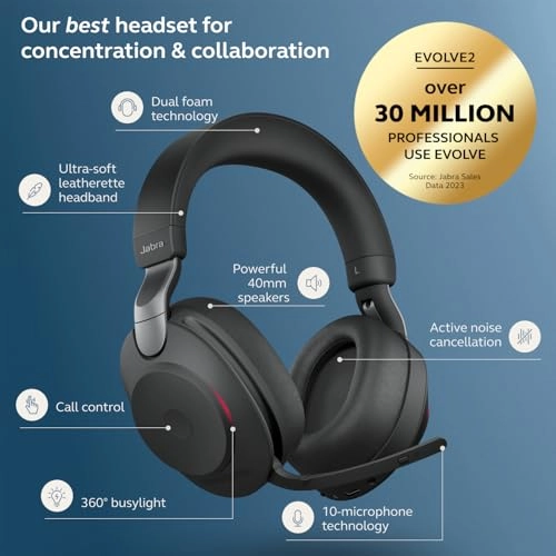 Evolve2 85 Wireless Headset