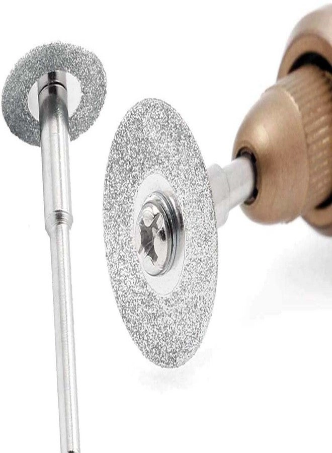Diamond Discs - 1 Set 35mm + Mandrel + Diamonte Cutting Discs + Drill Bit Shank + Disc Saw Carvi
