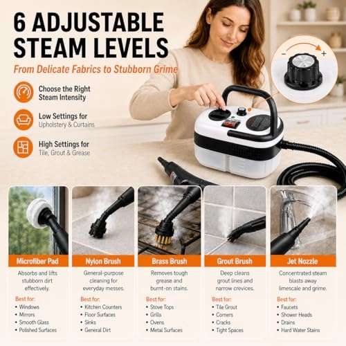 Handheld Steam Cleaner - 3 bar 1200 ml