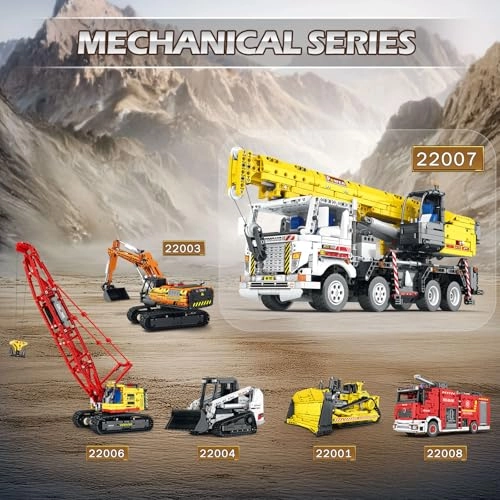 Automatic Crane Building Kit (22007) - 2206 Pieces Remote Control