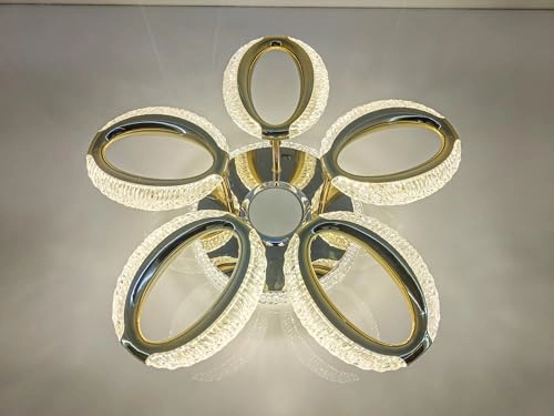 Modern Crystal LED Ceiling Light - Warm/White/Neutral Dimmable