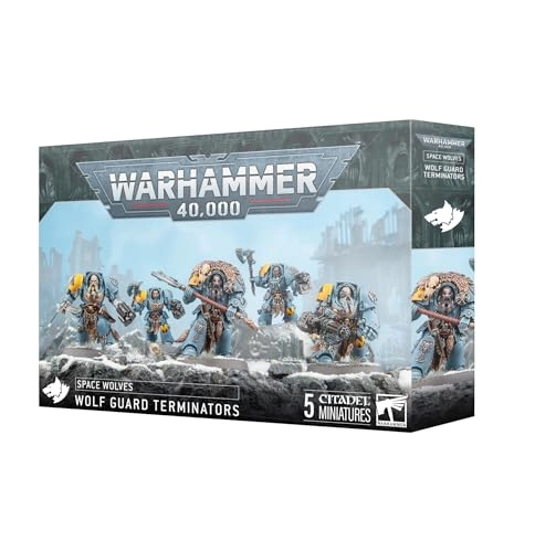 Games Workshop Wolf Guard Terminators - Warhammer 40,000 5 plastic miniatures